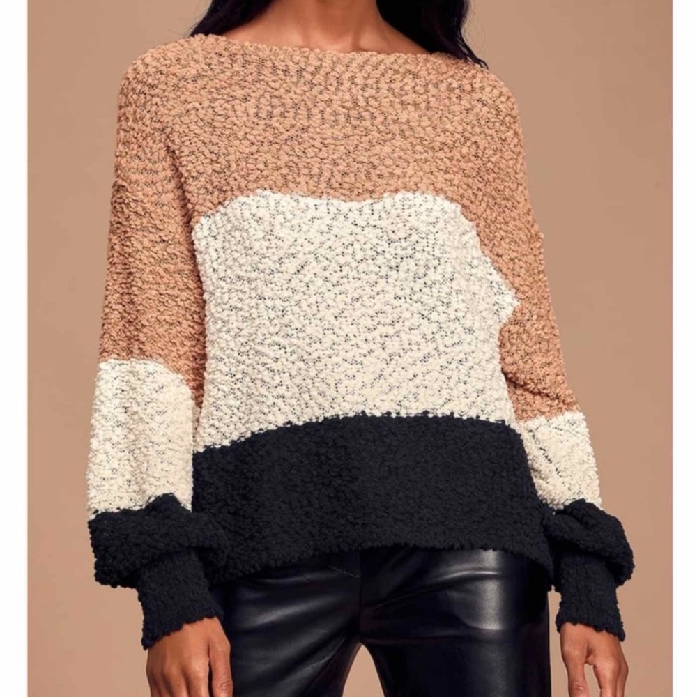Lulus Always Be Together Chenille Sweater - Picture 3 of 5